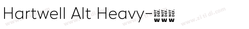 Hartwell Alt Heavy字体转换